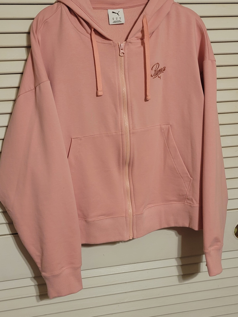 Puma Pink Full-Zip Hoodie Jacket